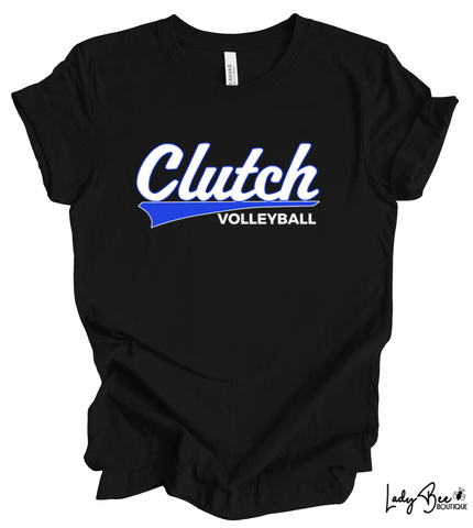 Clutch Volleyball T Shirt- Black