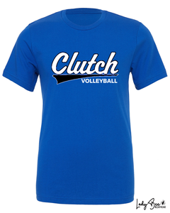 Clutch Volleyball T Shirt-Blue