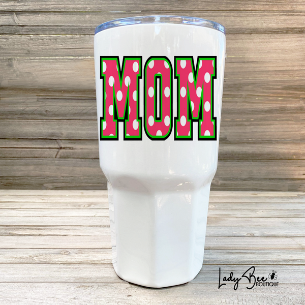 Polka Circles 30oz Tumbler