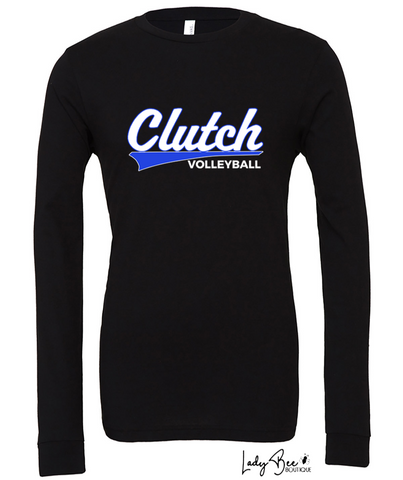 Clutch Volleyball- Long Sleeve T Shirt- Black