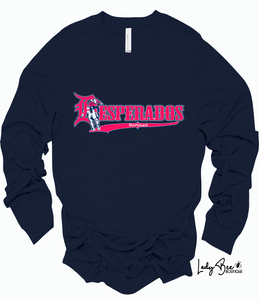 Lady Desperados- Long Sleeve T-Shirt- NAVY