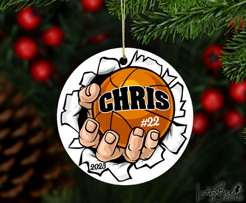 Personalized Basketball Ornament