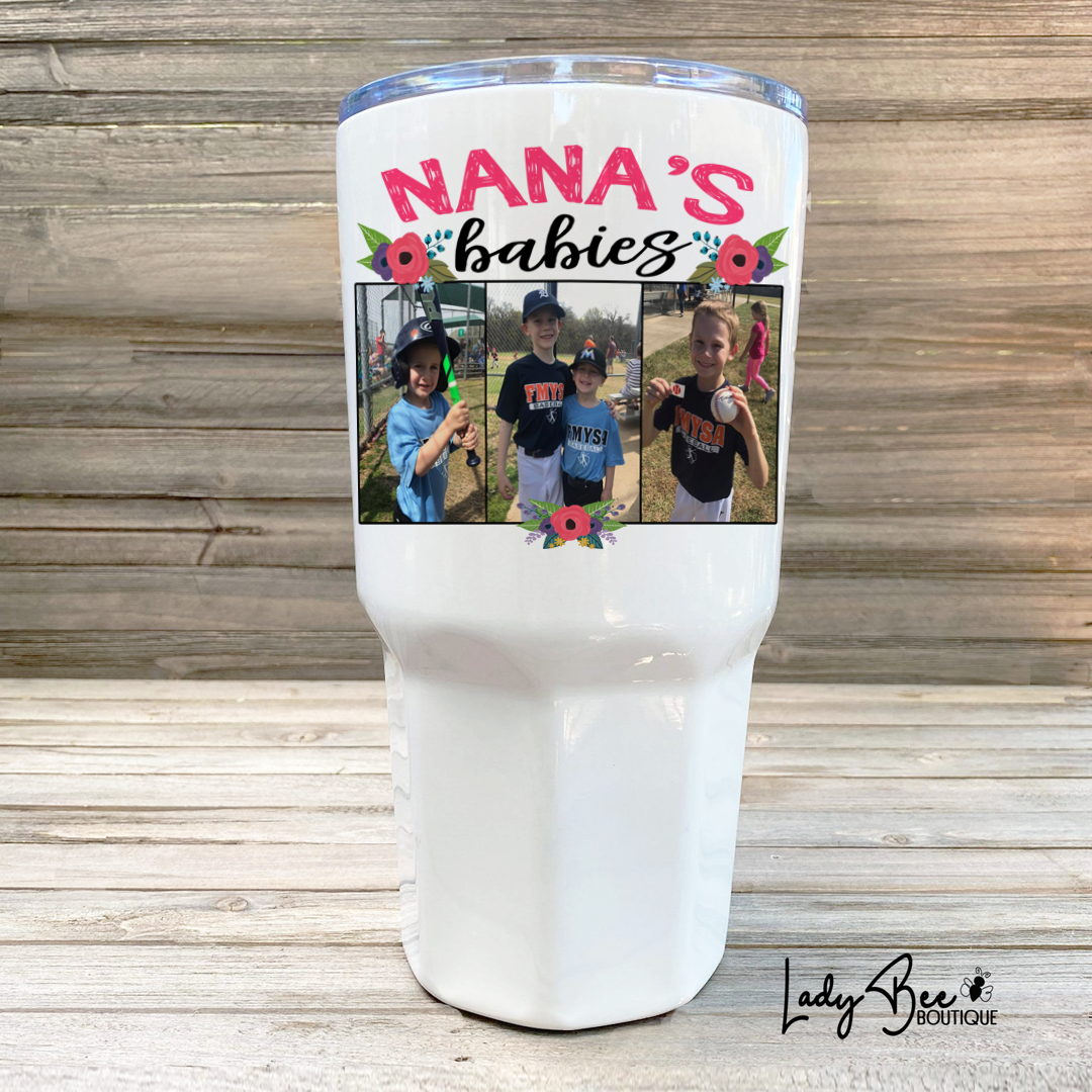 Nana's Babies, 30oz Photo Tumbler