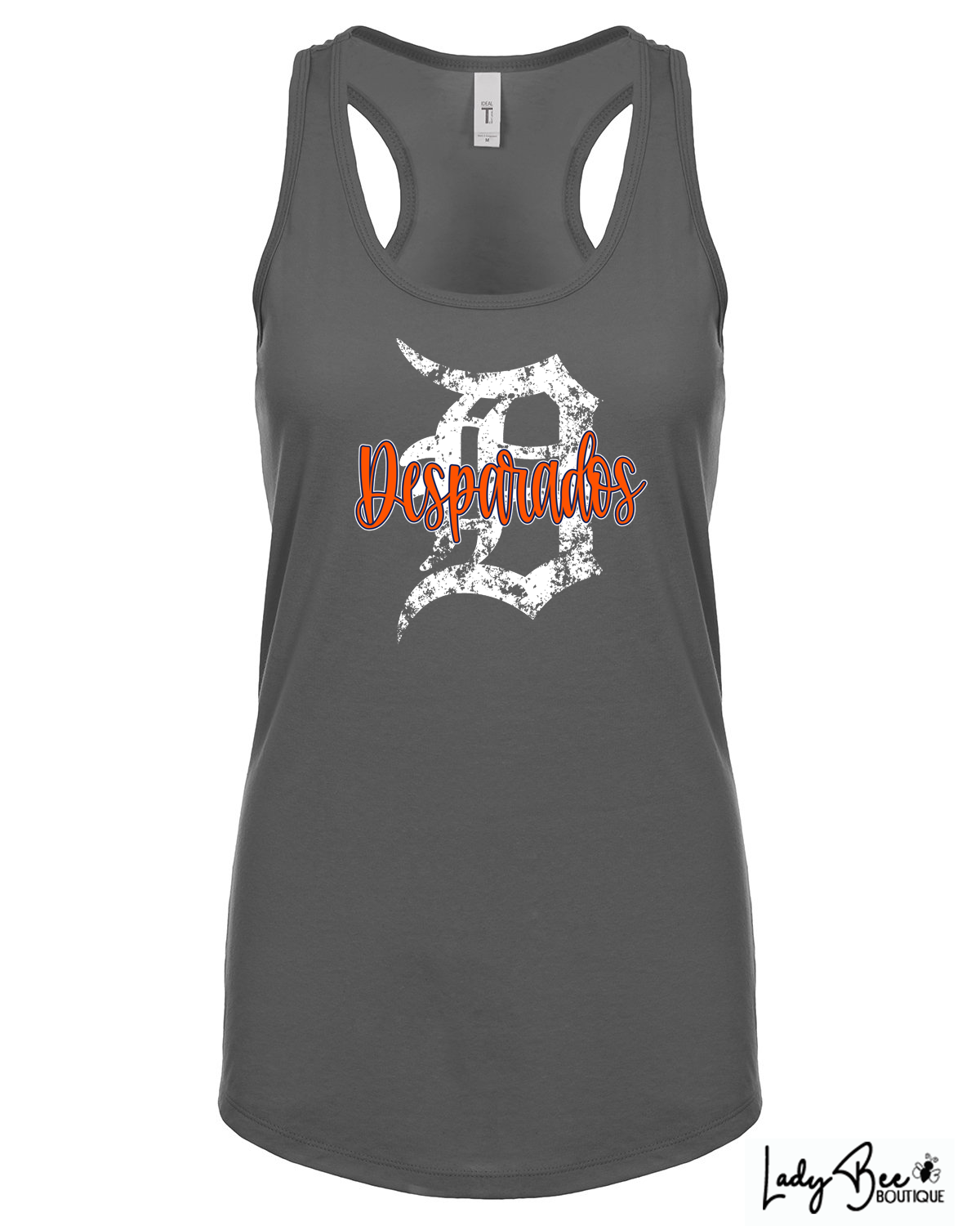 Desperados Vintage D- Woman's Tank- DARK GRAY