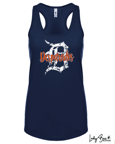 Desperados Vintage D- Woman's Tank- NAVY