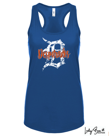 Desperados Vintage D- Woman's Tank- ROYAL