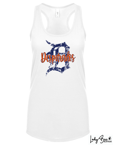 Desperados Vintage D- Woman's Tank- WHITE