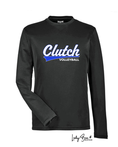 Clutch Volleyball- Long Sleeve Moisture Wicking- Black