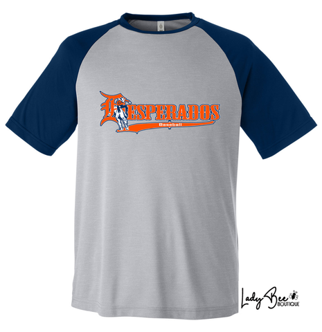 Desperados- Fast Dry Shirt- GRAY WITH NAVY SLEEVE
