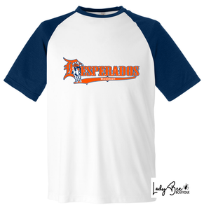 Desperados- Fast Dry Shirt- WHITE WITH NAVY SLEEVE