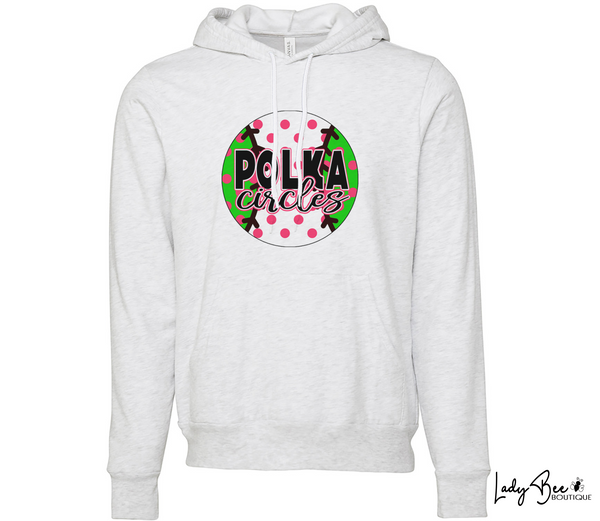 Polka Circles- Ash Sweatshirt