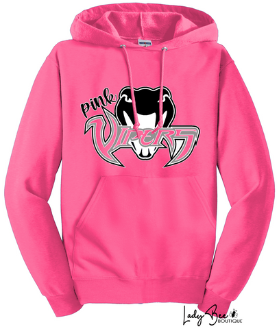 Pink Vipers- Black Sweatshirt