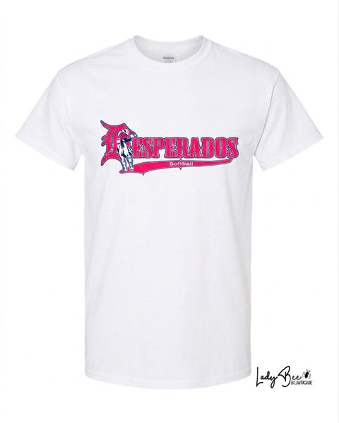 Lady Desperados- Heavy Cotton T-Shirt WHITE