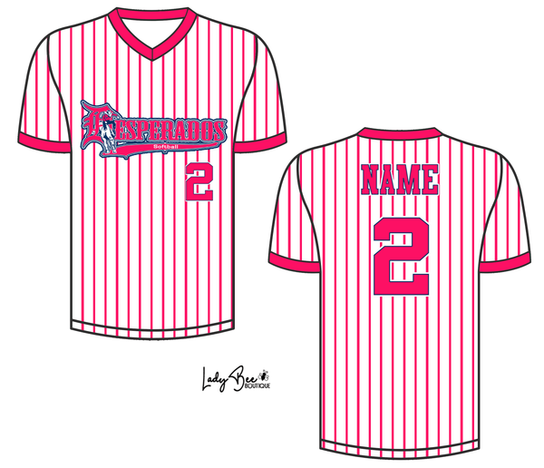 White Pinstripe Jersey