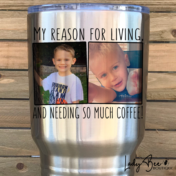 Custom 30oz Photo Tumbler - LadyBee Boutique Mugs