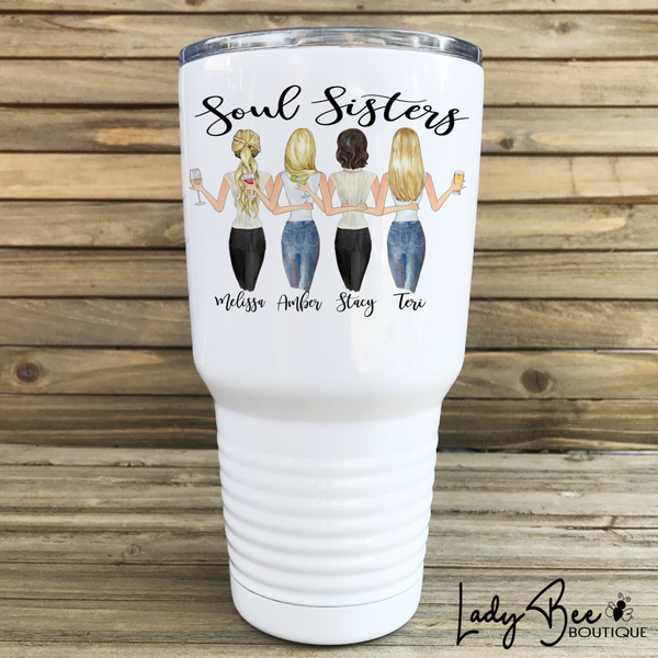 Soul Sisters Tumbler - LadyBee Boutique Mugs