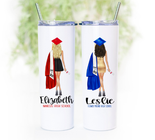 Graduation Girl Skinny Tumbler