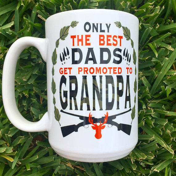 Only best dads get promoted to grandpa - LadyBee Boutique Mugs