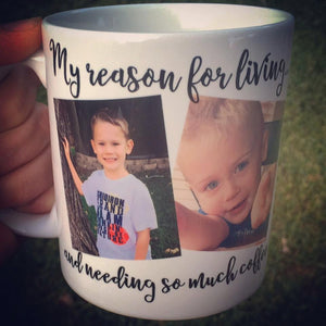 Photo Mug, Mom mug, Dad Mug - LadyBee Boutique Mugs