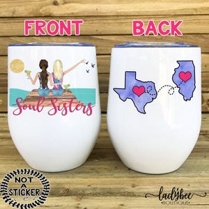 Soul Sisters Beach Wine Tumbler